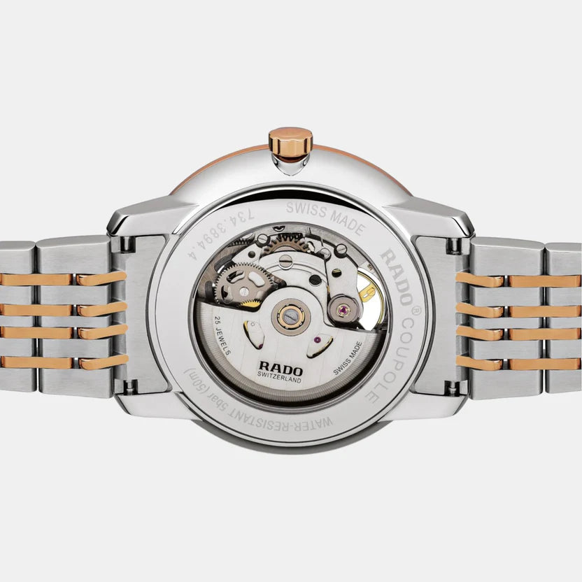 Rado Coupole Men Automatic Black Dial Analog Stainless Steel Watch R22894163