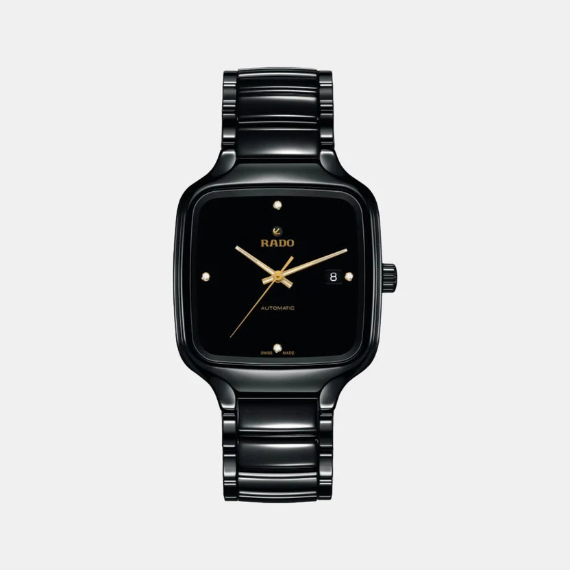 RADO True Square Unisex Automatic Black Dial Analog Stainless Steel Watch R27078722