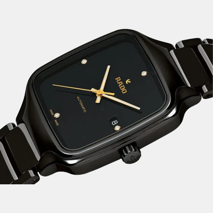 RADO True Square Unisex Automatic Black Dial Analog Stainless Steel Watch R27078722