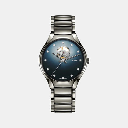 Rado True Round Secret Unisex Automatic Blue Dial Analog Ceramic Watch R27108732
