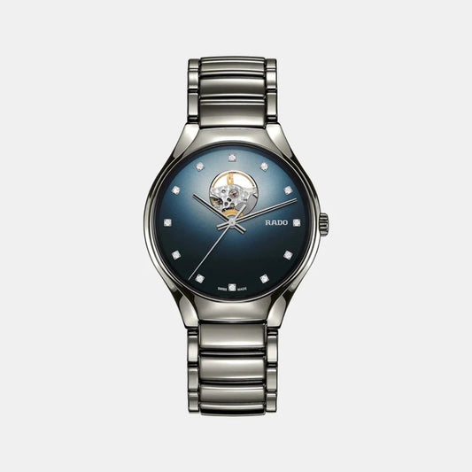 Rado True Round Secret Unisex Automatic Blue Dial Analog Ceramic Watch R27108732