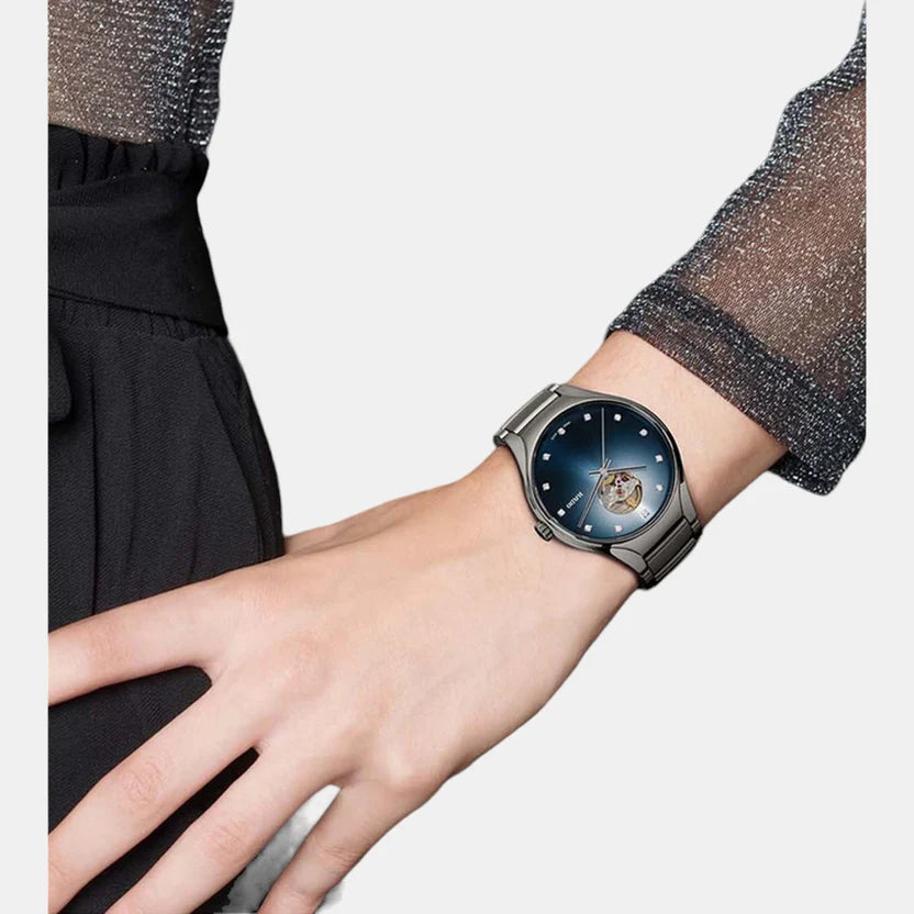 Rado True Round Secret Unisex Automatic Blue Dial Analog Ceramic Watch R27108732