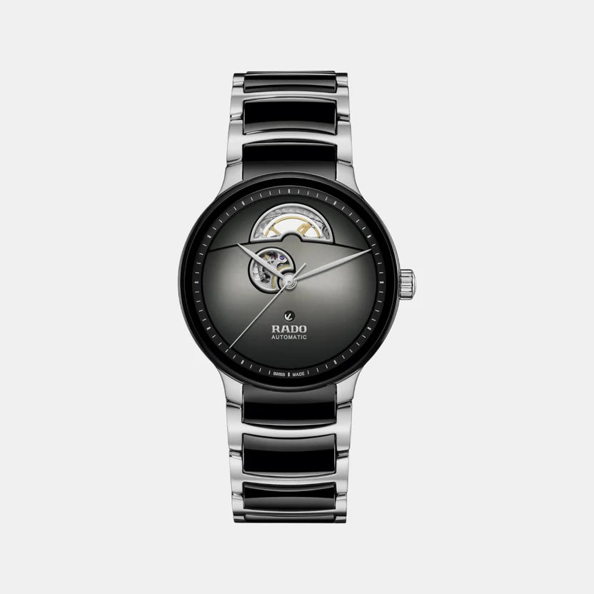 Rado Centrix Men Automatic Black Dial Analog Ceramic Watch R30012152
