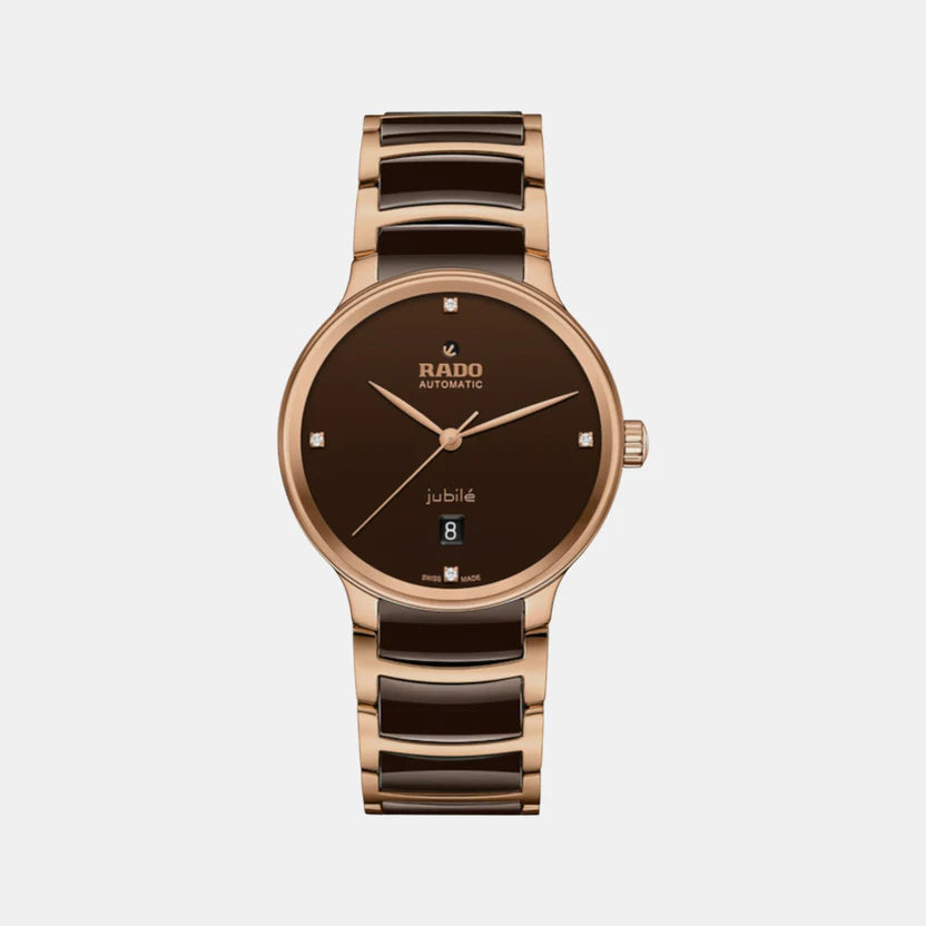 Rado Centrix Unisex Automatic Brown Dial Analog Stainless Steel Watch R30017712