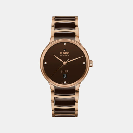 Rado Centrix Unisex Automatic Brown Dial Analog Stainless Steel Watch R30017712