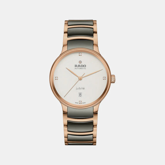 Rado Centrix Unisex Automatic White Dial Analog Stainless Steel Watch R30017722