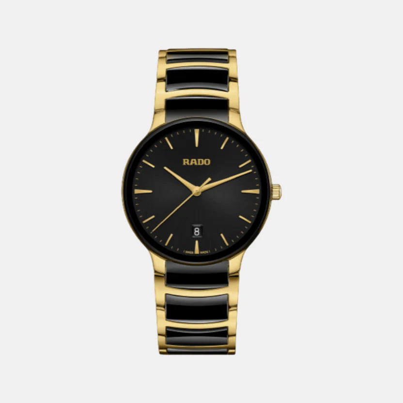 Rado Centrix Unisex Quartz Black Dial Chronograph Ceramic Watch R30022152