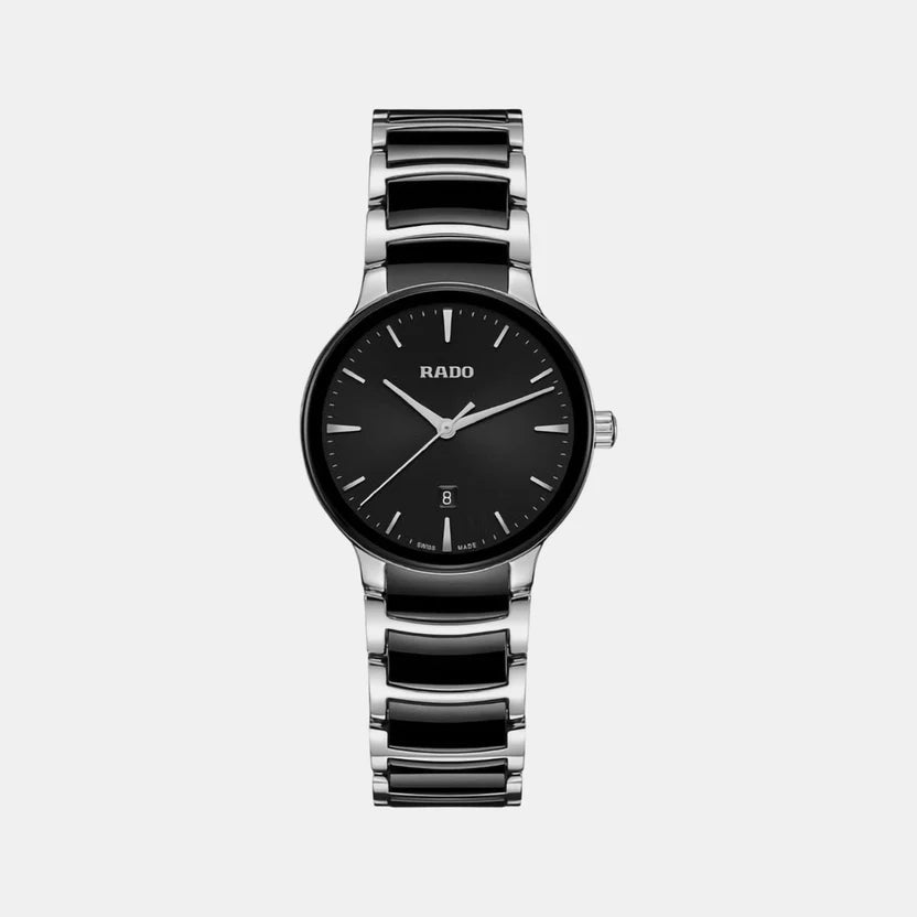 Rado Centrix Women Quartz Black Dial Chronograph Ceramic Watch R30026152