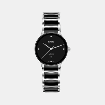 Rado Centrix Women Quartz Black Dial Analog Ceramic Watch R30026712