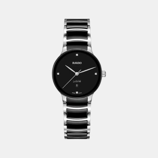 Rado Centrix Women Quartz Black Dial Analog Ceramic Watch R30026712