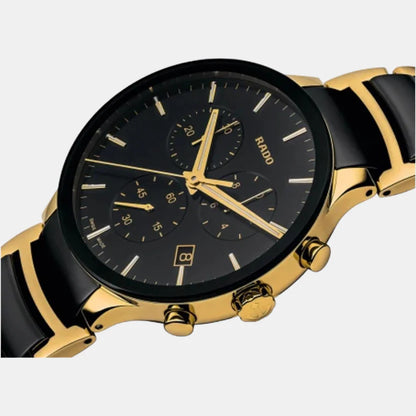 Rado Centrix Men Quartz Black Dial Chronograph Stainless Steel Watch R30134162
