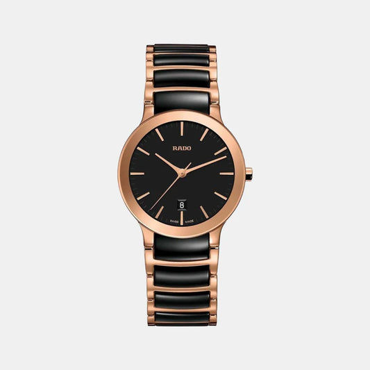 Rado Centrix Women Quartz Black Dial Analog Stainless Steel Watch R30555172