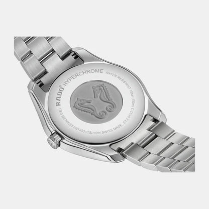 Rado HyperChrome Men Quartz Turquoise Dial Analog Stainless Steel Watch R32156313