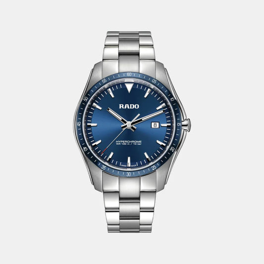 Rado HyperChrome Men Quartz Blue Dial Analog Stainless Steel Watch R32502203