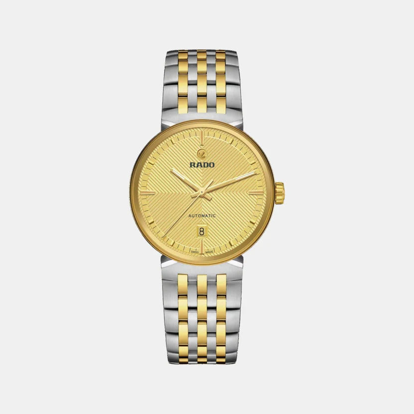 Rado Florence Unisex Automatic Yellow Dial Analog Stainless Steel Watch R48903253