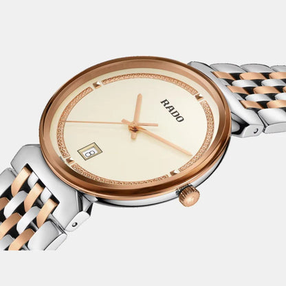 Rado Florence Men Quartz Champagne Dial Analog Stainless Steel Watch R48912403