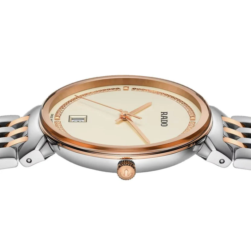 Rado Florence Men Quartz Champagne Dial Analog Stainless Steel Watch R48912403