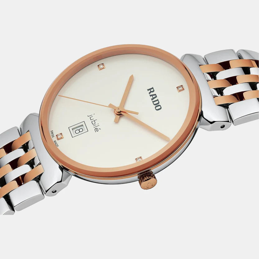 Rado Florence Unisex Quartz White Dial Analog Stainless Steel Watch R48912723