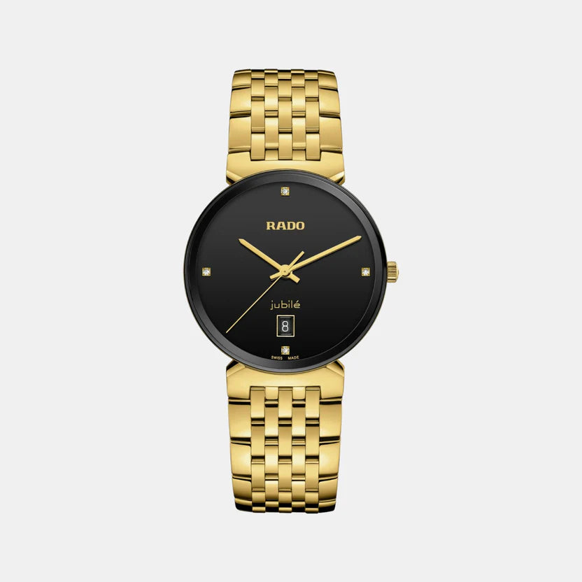 Rado Florence Unisex Quartz Black Dial Analog Stainless Steel Watch R48914703