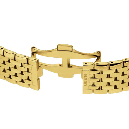 Rado Florence Unisex Quartz Gold Dial Analog Stainless Steel Watch R48914713