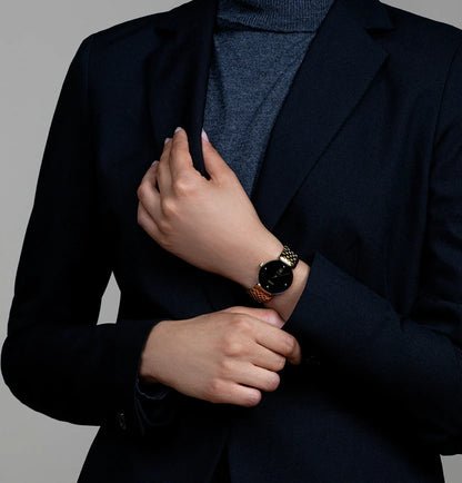 Rado Florence Women Quartz Black Dial Analog Stainless Steel Watch R48915703