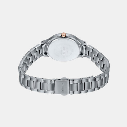 Sheen Women Quartz White Dial Analog Stainless Steel Watch SH205