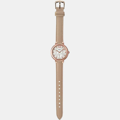 Sheen Women Quartz White Dial Chronograph Leather Watch SH217Sheen Women Quartz White Dial Chronograph Leather Watch SH217