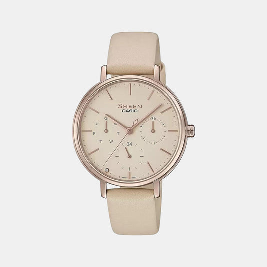 Sheen Women Quartz Pink Dial Chronograph Leather Watch SH233Sheen Women Quartz Pink Dial Chronograph Leather Watch SH233