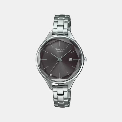 Sheen Women Quartz Black Dial Analog Stainless Steel Watch SH250
