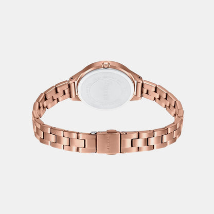 Sheen Women Quartz Pink Dial Analog Stainless Steel Watch SH252