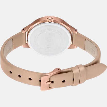 Sheen Women Quartz Brown Dial Analog Leather Watch SH253
