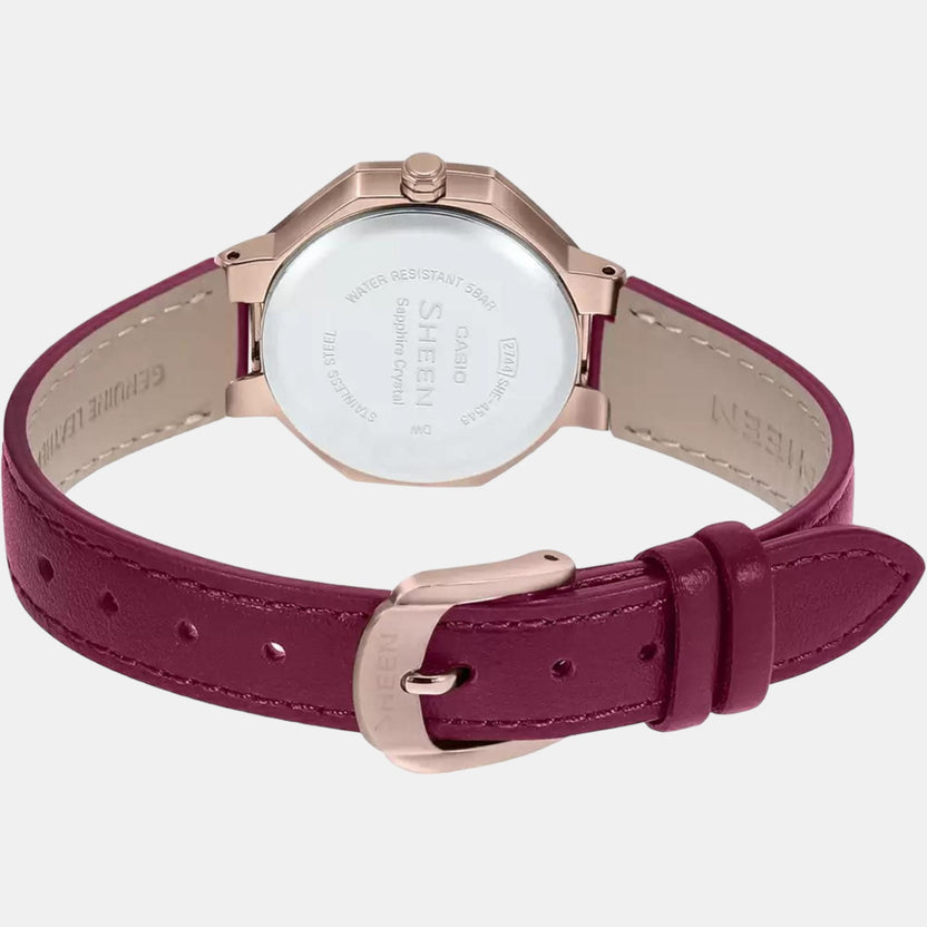 Sheen Women Quartz Pink Dial Analog Stainless Steel Watch SH260