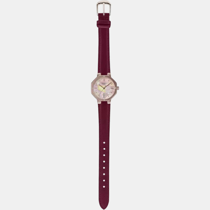Sheen Women Quartz Pink Dial Analog Stainless Steel Watch SH260