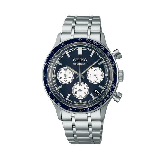 Men’s Quartz Chronograph Watch in Blue - SSB477P1