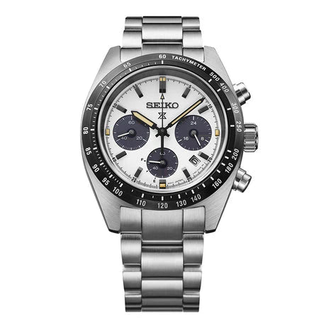 Prospex Men Solar White Dial Chronograph Stainless Steel Watch SSC961P1