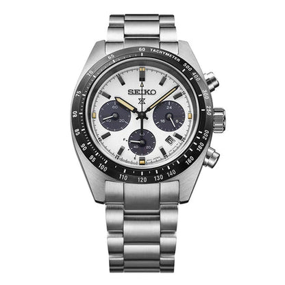 Prospex Men Solar White Dial Chronograph Stainless Steel Watch SSC961P1