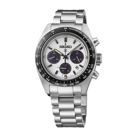 Prospex Men Solar White Dial Chronograph Stainless Steel Watch SSC961P1