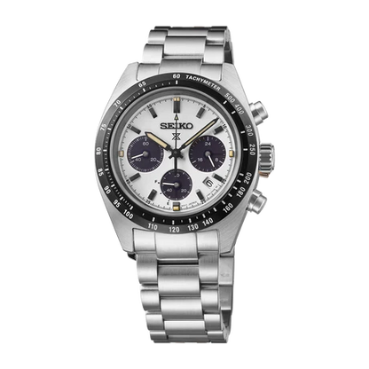 Prospex Men Solar White Dial Chronograph Stainless Steel Watch SSC961P1