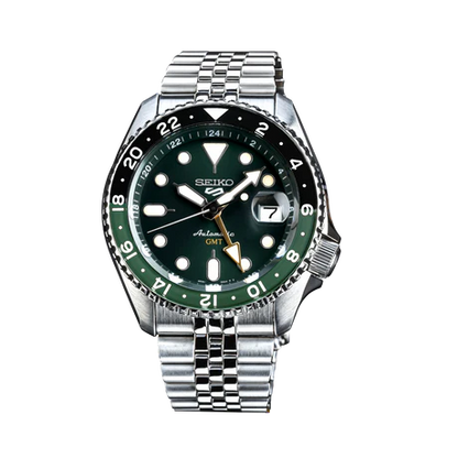 Seiko 5 Sports SKX GMT Bi-Colour Green - SSK035K1