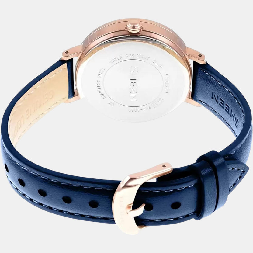 Sheen Women Quartz White Dial Analog Leather Watch SX240