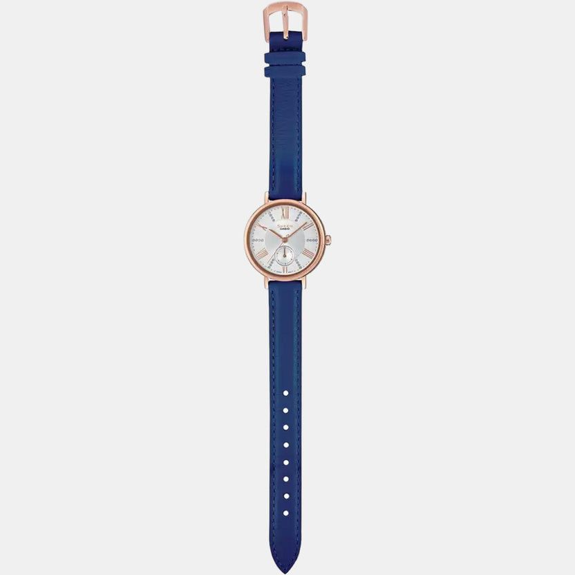 Sheen Women Quartz White Dial Analog Leather Watch SX240