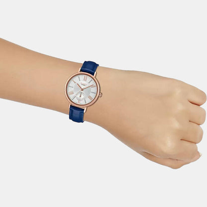 Sheen Women Quartz White Dial Analog Leather Watch SX240
