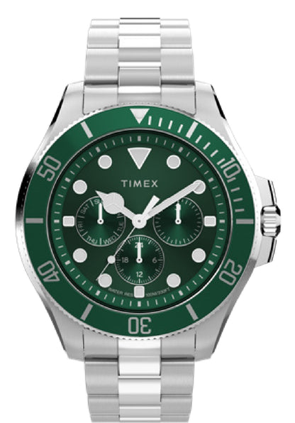 TIMEX HARBORSIDE COAST MULTIFUNCTION 43MM  STAINLESS STEEL BRACELET WATCH TW2Y33200UJ