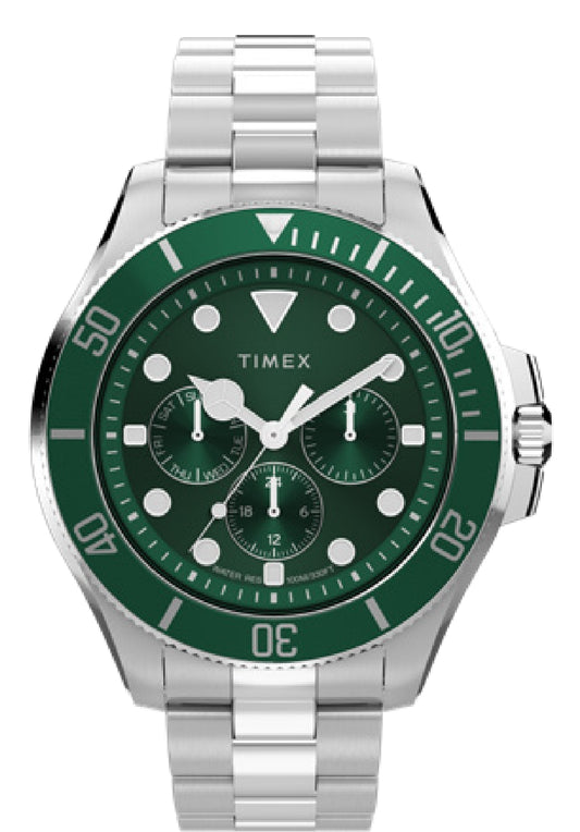 TIMEX HARBORSIDE COAST MULTIFUNCTION 43MM  STAINLESS STEEL BRACELET WATCH TW2Y33200UJ
