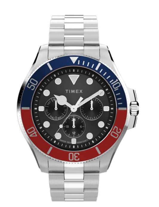 TIMEX HARBORSIDE COAST MULTIFUNCTION 43MM  STAINLESS STEEL BRACELET WATCH TW2Y33300UJ