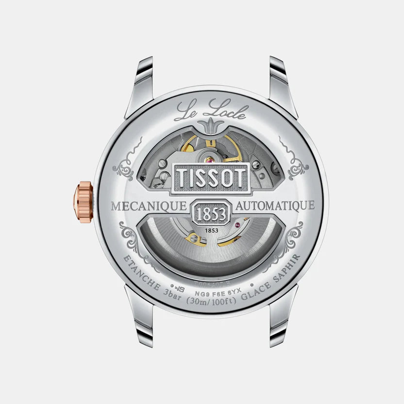 Tissot Le Locle Men Green Dial Analog Stainless Steel Watch T0064072209301