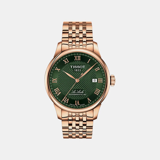 Tissot Le Locle Men Automatic Green Dial Analog Stainless Steel Watch T0064073309300