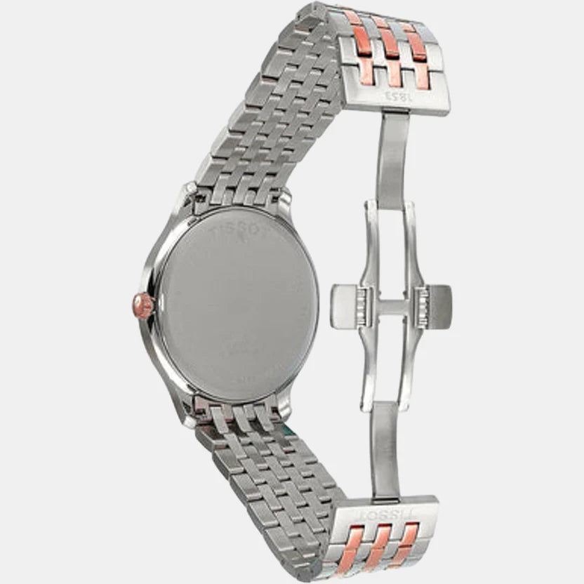 Tissot Tradition Men Quartz Silver Dial Analog Stainless Steel Watch T0636102203701