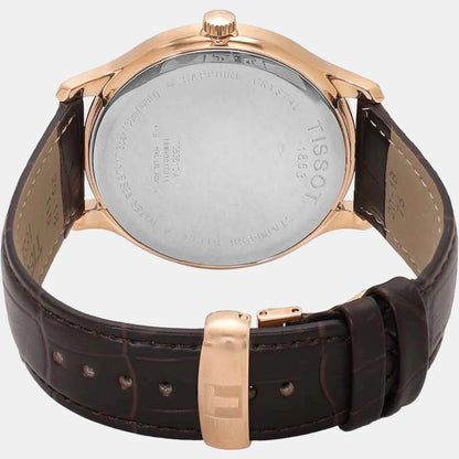 Tissot Tradition Men Quartz Silver Dial Analog Leather Watch T0636103603800