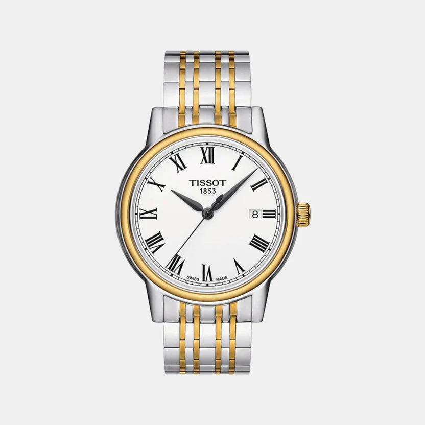Tissot Men White Analog Stainless Steel Watch T0854102201300